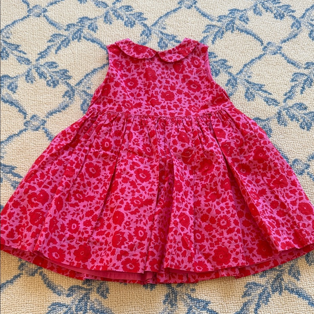 Jacadi Pink and Red Floral Kids Dress